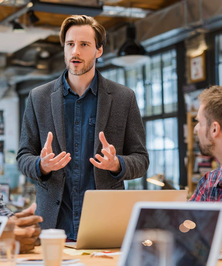 Retail design app concept showing AR furniture placement